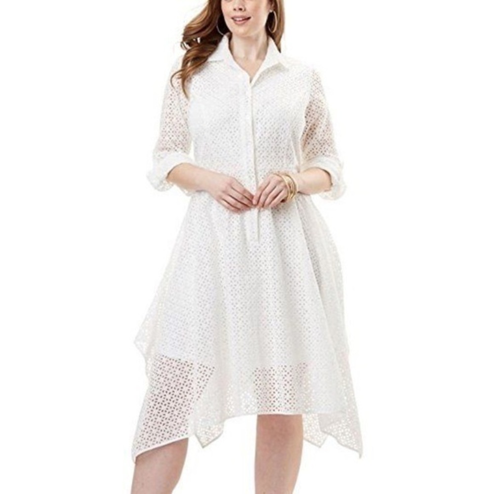 ROAMAN’S White Lace Dress Size 20W